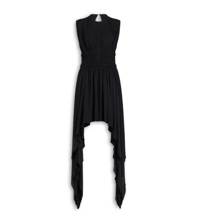 Alaïa High-low Mini Dress In Black