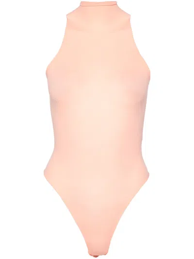 Alaïa Highneck Body Bodycon In Multicolor