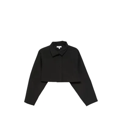 Alaïa High-neck Cropped Jacket In Black