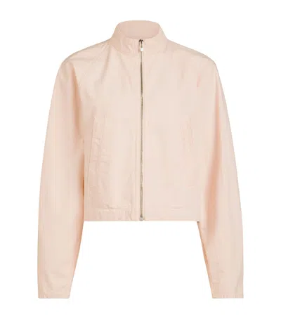 Alaïa High-neck Denim Jacket In Black