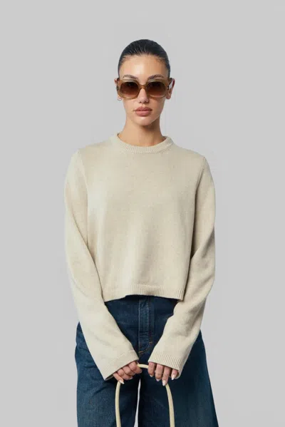 Alaïa Highneck Jumper Light Cashmere In Beige