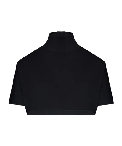 Alaïa High-neck T-shirt In Black
