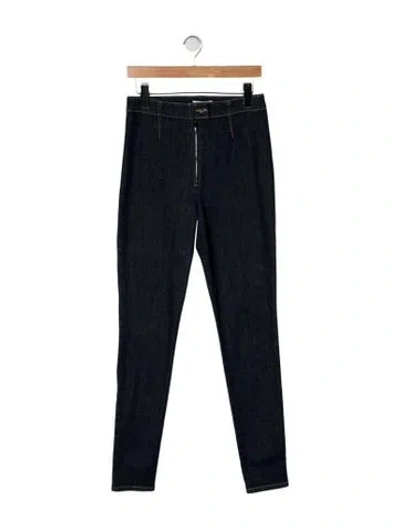 Pre-owned Alaïa High-rise Skinny Leg Jeans W/ Tags In Black