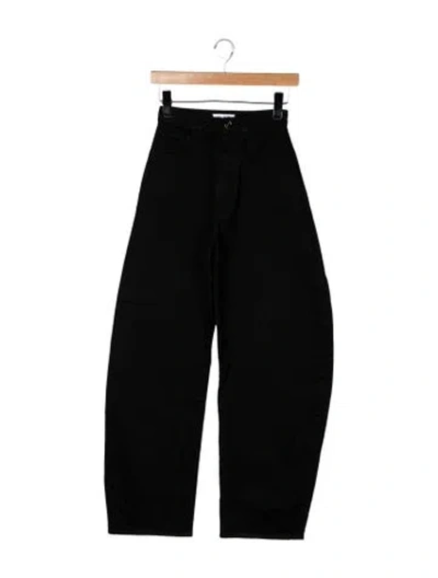 Pre-owned Alaïa High-rise Wide Leg Jeans In Black