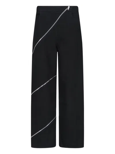 Alaïa Alaia High-waist Cotton-blend Jeans In Black