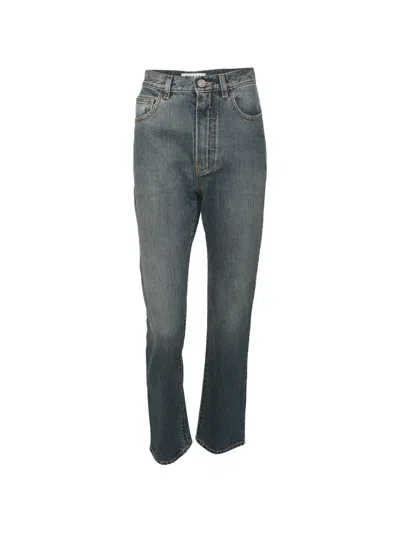 Pre-owned Alaïa High-waist Jeans In Blue
