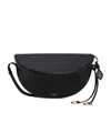 Alaïa Hip East West Bag In Goatskin In Black