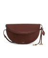Alaïa Hip East West Bi-material Bag In Leather In Brown