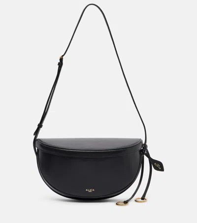 Alaïa Hip Small Leather Shoulder Bag In Black