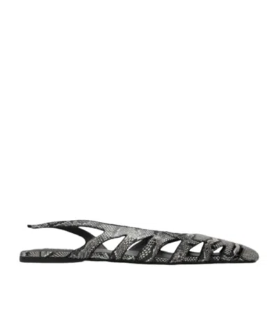 ALAÏA HOLLOW FLAT SANDALS