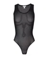 Alaïa Fishnet Bodysuit In Black