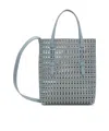 Alaïa Blue Mina Ns Tote In Gray