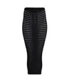 Alaïa Midi Skeleton Skirt In Black