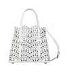 Alaïa Hollowed-out Shoulder Bag In White