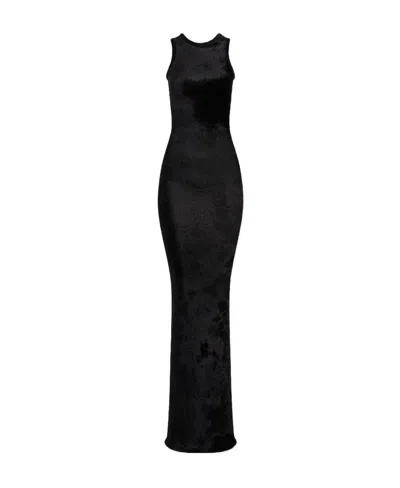 Alaïa Hooded Dress In Black