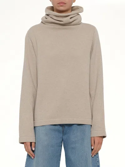 Alaïa Hooded Jumper In Brown