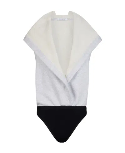 Alaïa Hooded Jumpsuit In White