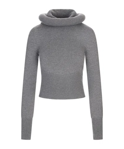 Alaïa Long-sleeved Sweater In Multi