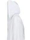 Alaïa Hooded Long Sleeve Top In White
