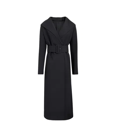 ALAÏA HOODED TAILORED WOOL COAT