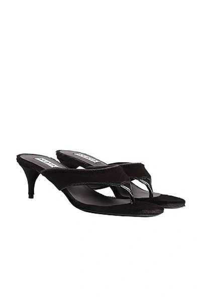 Alaïa Infra 55 Calf Hair Sandals In Black