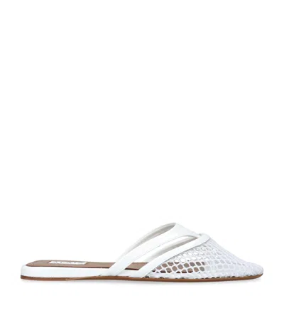ALAÏA INFRADITO FISHNET FLAT MULES