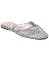Alaïa Alaia Infradito Fishnet Mesh & Leather Mule