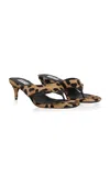 Alaïa Infradito Leopard-print Pony Hair Thong Sandals