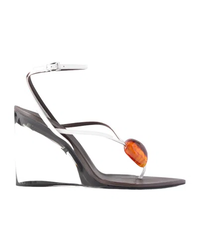 Alaïa Invisible 90 Embellished High-heeled Sandals In Multi