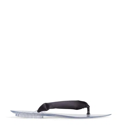 Alaïa Invisible Thong Flip Flops In Gray