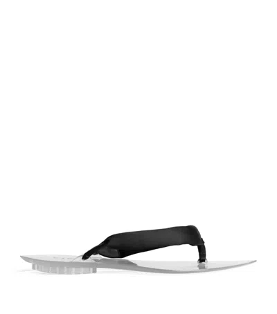 Alaïa Invisible Thong Flip Flops In Transparent