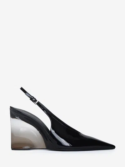 Alaïa Invisible Wedge Slingback Pumps In Black
