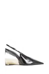 Alaïa Alaia Invisible Wedge Slingbacks 90 In Black