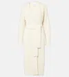 Alaïa Oversized Wool Cardigan In Ivoire