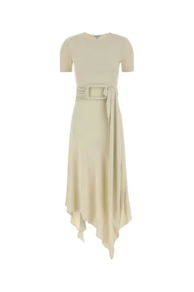 Alaïa Alaia Ivory Jersey Dress In White