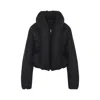 Alaïa Insulated Long Sleeve High Collar Jacket In Black