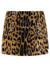Alaïa Leopard-printed Jacquard Knit Mini Skirt
