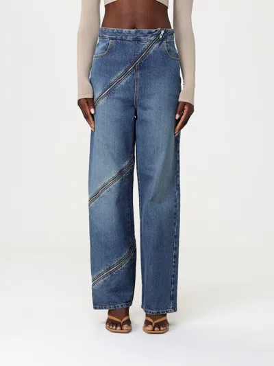 Alaïa Jeans  Woman Color Blue