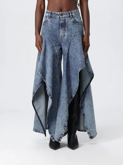 Alaïa Jeans  Woman Color Blue
