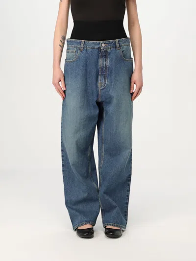 ALAÏA JEANS ALAÏA WOMAN COLOR DENIM,G68232028