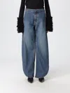 Alaïa Low Waist Round Jeans In Blue