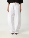 Alaïa Jeans  Woman Color White In White