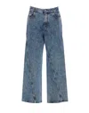 Alaïa Alaia Twisted Jeans In Blue