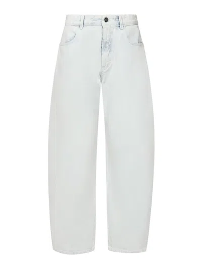 Alaïa Rounded Jeans In Blue