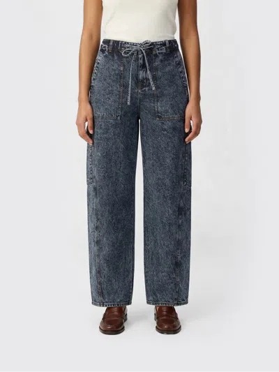 Alaïa Jeans  Woman Color Gnawed Blue