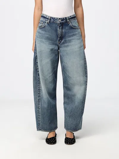 Alaïa Jeans Woman Color Denim In Blue