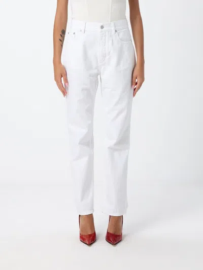 Alaïa Jeans Woman Color White