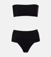 Alaïa Stretch-jersey Bikini In Black