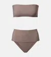 Alaïa Jersey Bikini In Brown