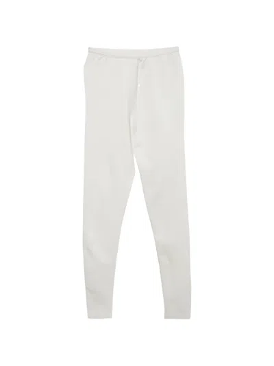 Pre-owned Alaïa Jersey Bodycon Leggings In White